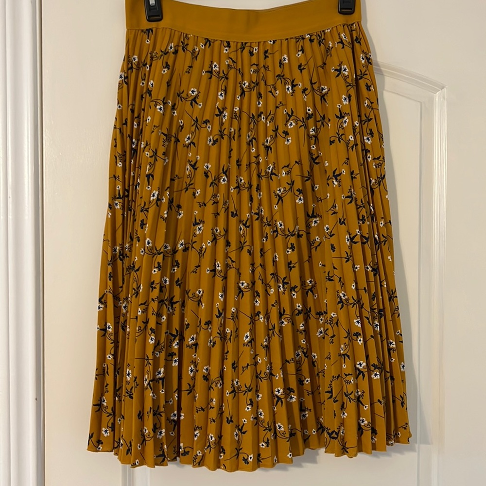 Andi + James Floral Printed Pleaded Skirt